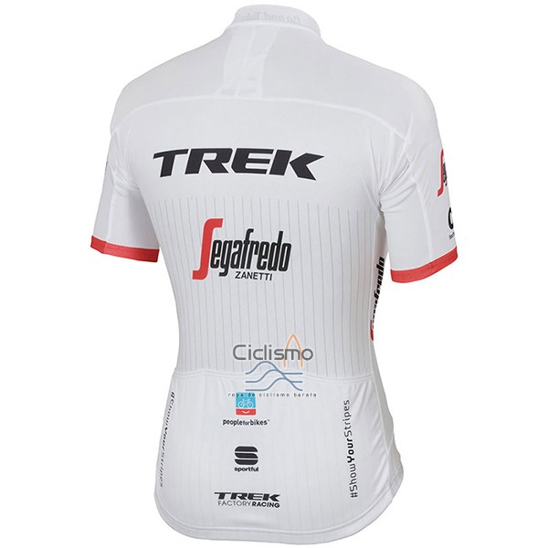 Trek Segafrojoo Ropa Ciclismo Culotte Corto 2017 Mangas Cortas Blanco